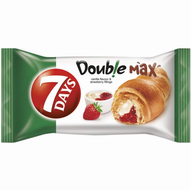 7DAYS CROSSANT WITH VANILLA AND STRAWBERRY FILLING 80G