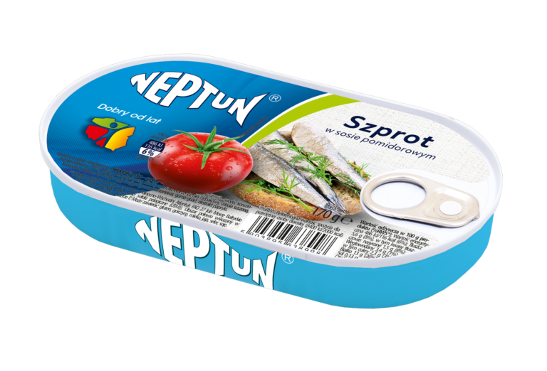 NEPTUN 170G SZPROT W SOSIE POMIDOROWYM