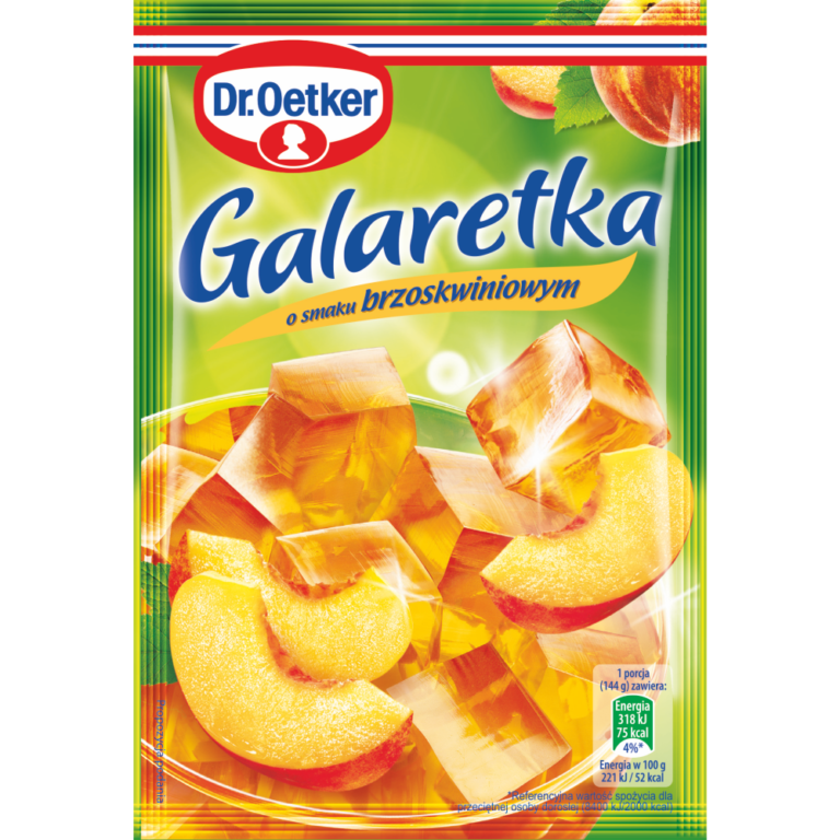 DR.OETKER PEACH FLAVOURED JELLY 77G