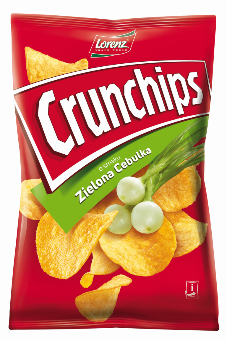 LORENZ CRUNCHIPS SPRING ONION POTATO CRISPS 140G