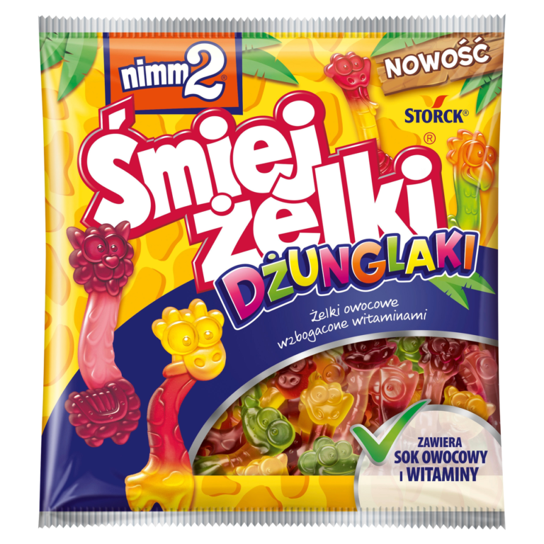 STORCK NIMM2 SMIEJZELKI DZUNGLAKI GUMMI STOFTIES FRUIT GUMS