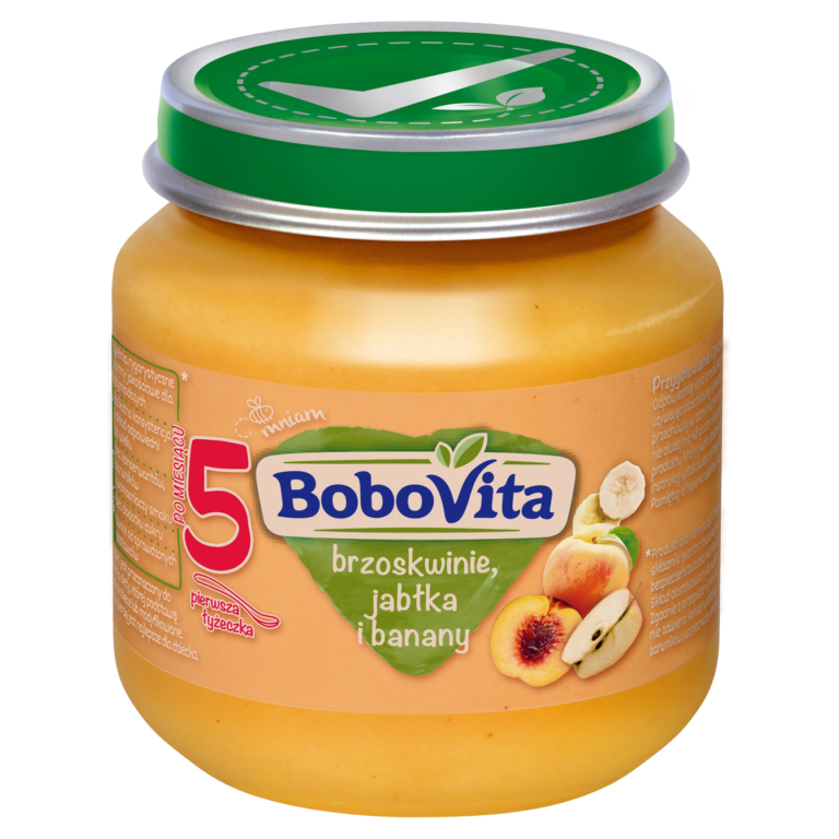NUTRICIA BOBOVITA PEACHES APPLES AND BANANAS AFTER 5 MONTHS